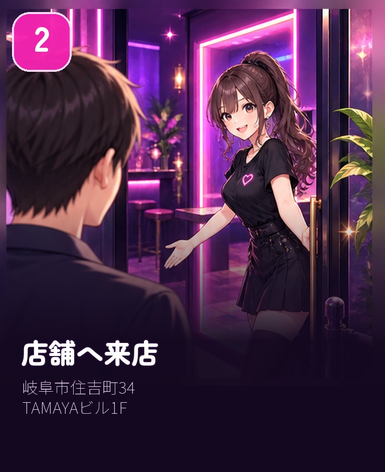2 店舗へ来店